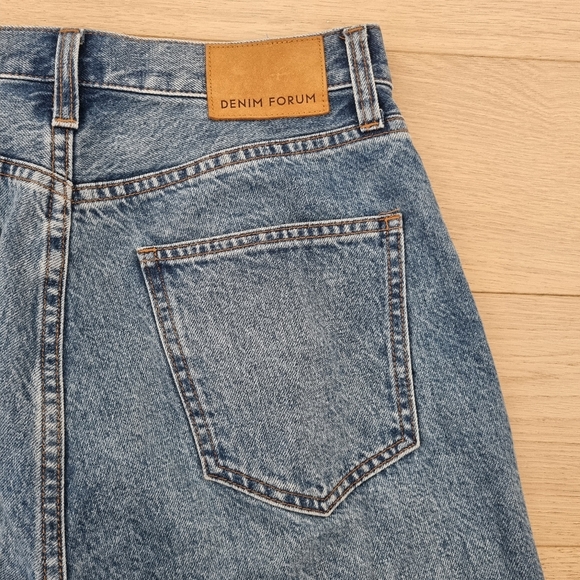 Aritzia Denim Forum Farrah Hi-Rise Wide Leg Jeans Sz 27 Short (28 Length) - Picture 11 of 14